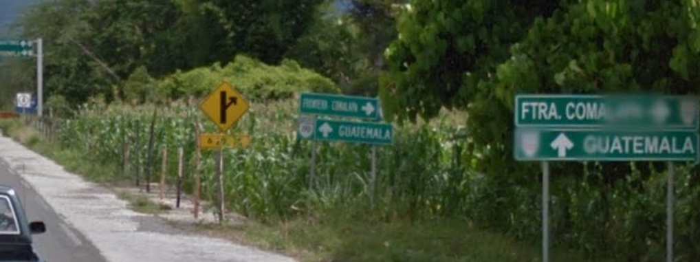 Approaching the Guatemala border