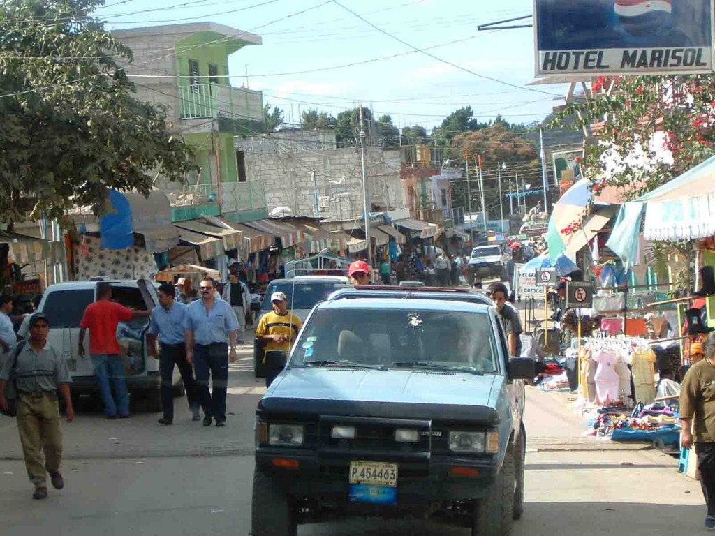 Guatemala border crossing at La Mesilla